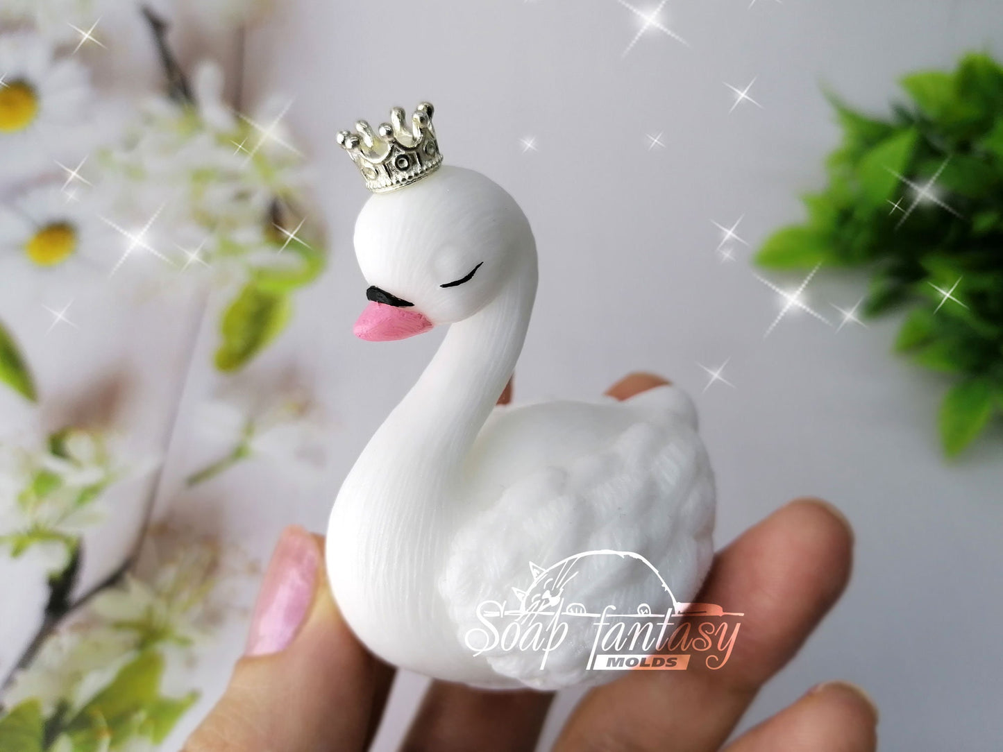 The Swan Princess silicone mold for soap making