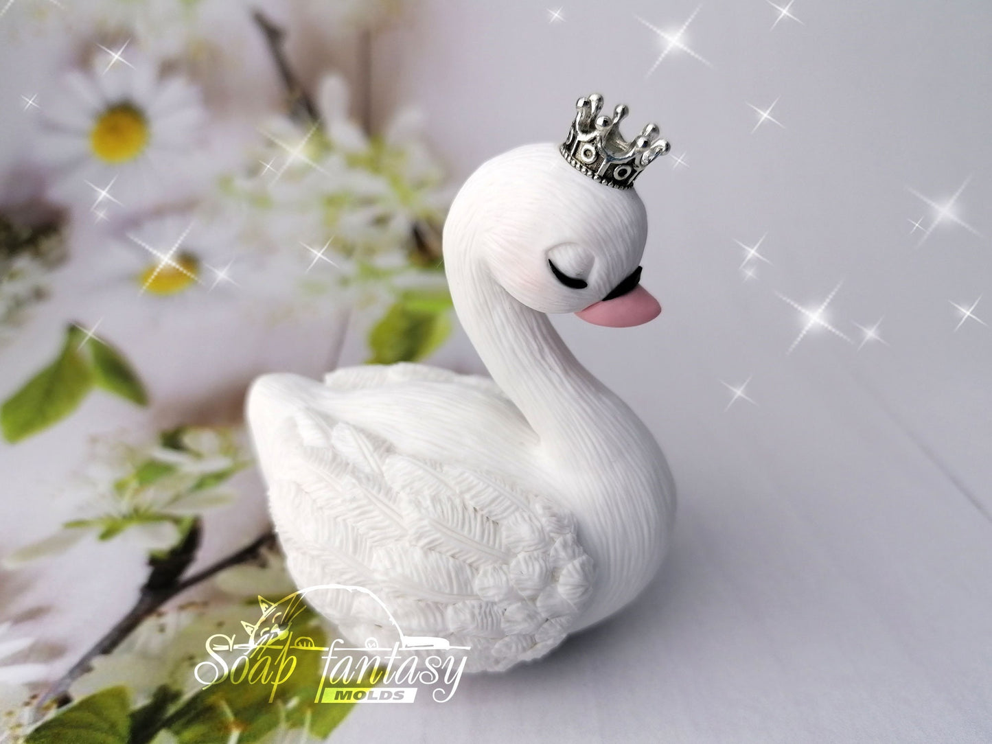 The Swan Princess silicone mold for soap making