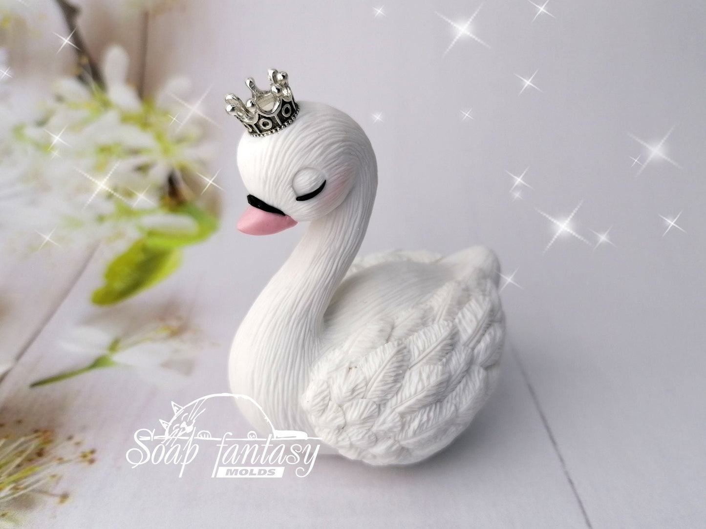 The Swan Princess silicone mold for soap making