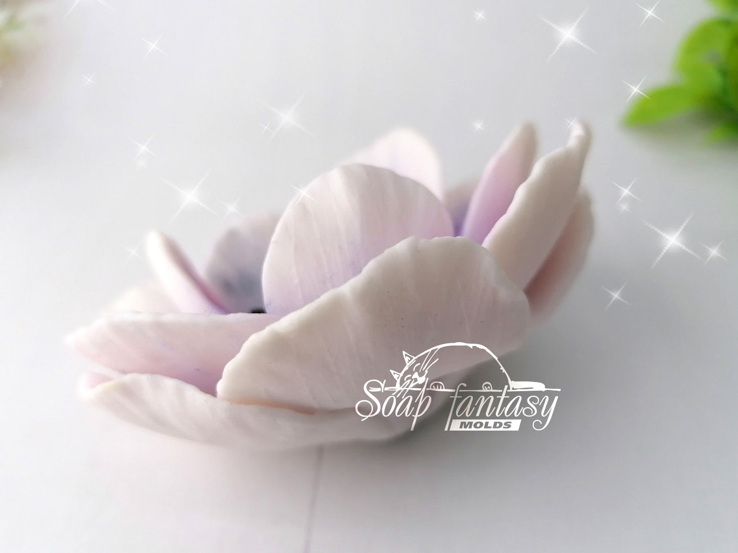 Anemone "Florence" silicone mold (mould) for soap making and candle making