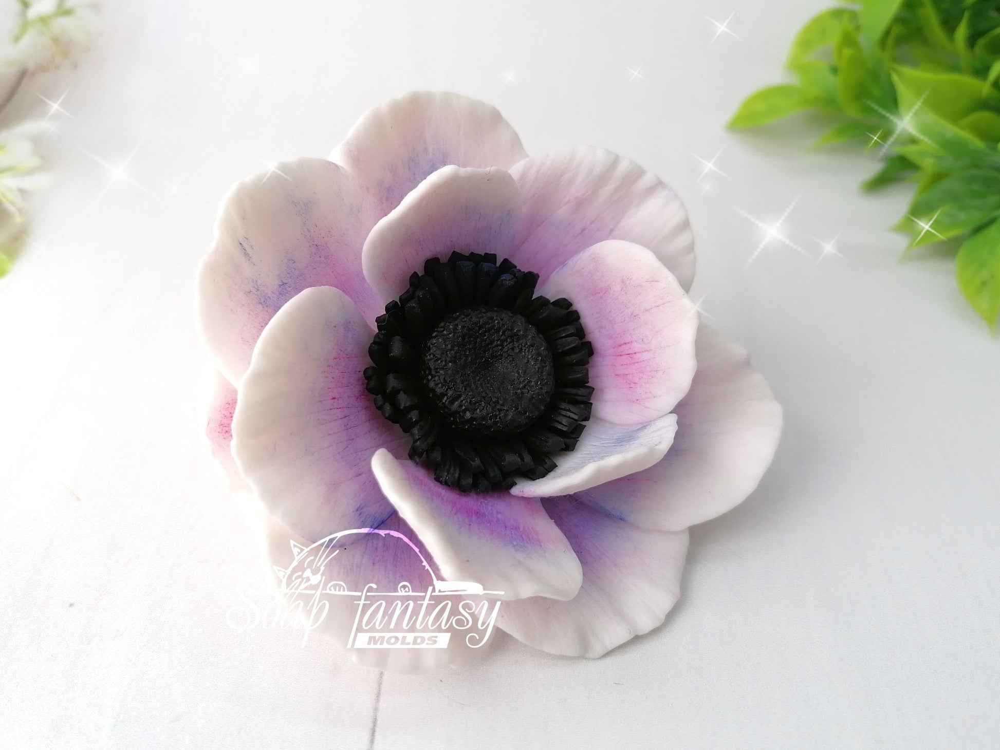 Anemone "Florence" silicone mold (mould) for soap making and candle making