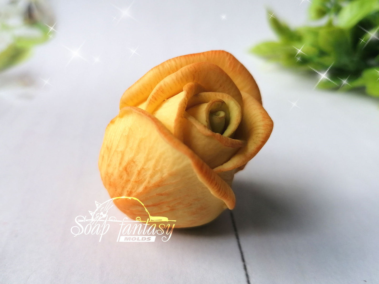 Small rosebud "Symphony" silicone mold for soap making