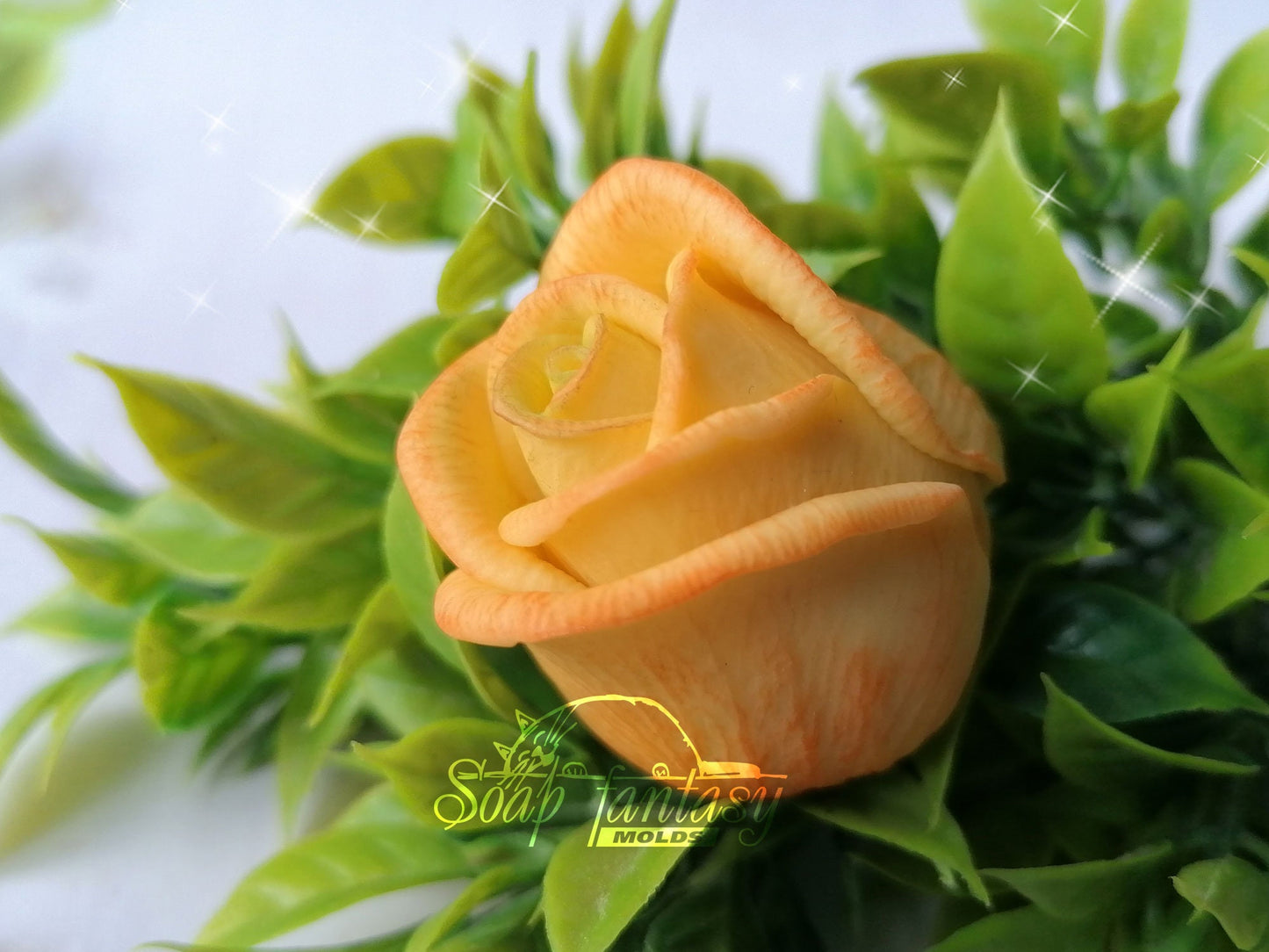 Small rosebud "Symphony" silicone mold for soap making
