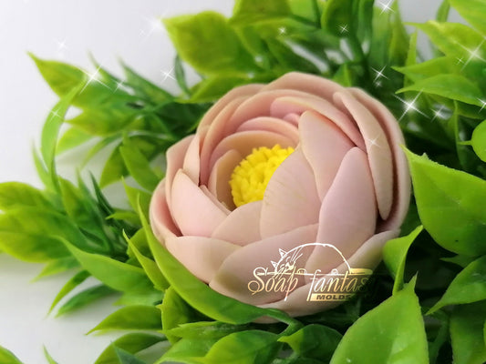 Ranunculus "Petite Elegance" Silicone Soap Mold - for soap making, Craft & Hobby
