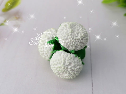Triple bellis flowers Silicone Soap Mold - for soap making, Craft & Hobby