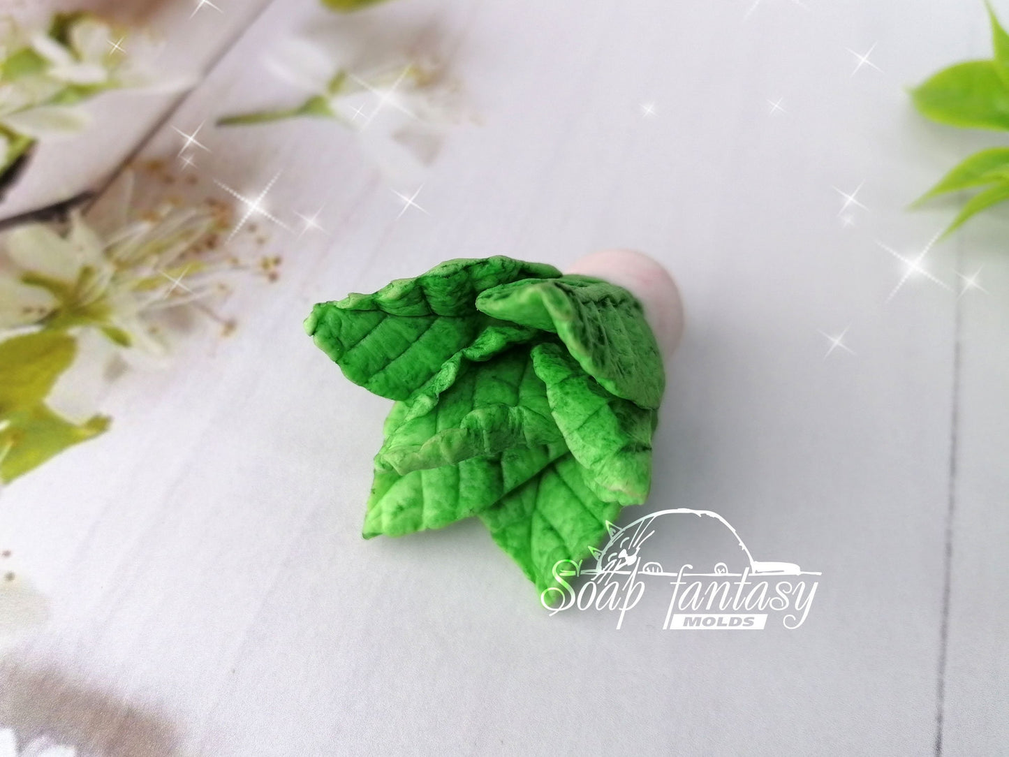 Leaf (bouquet inserts) silicone mold for soap making