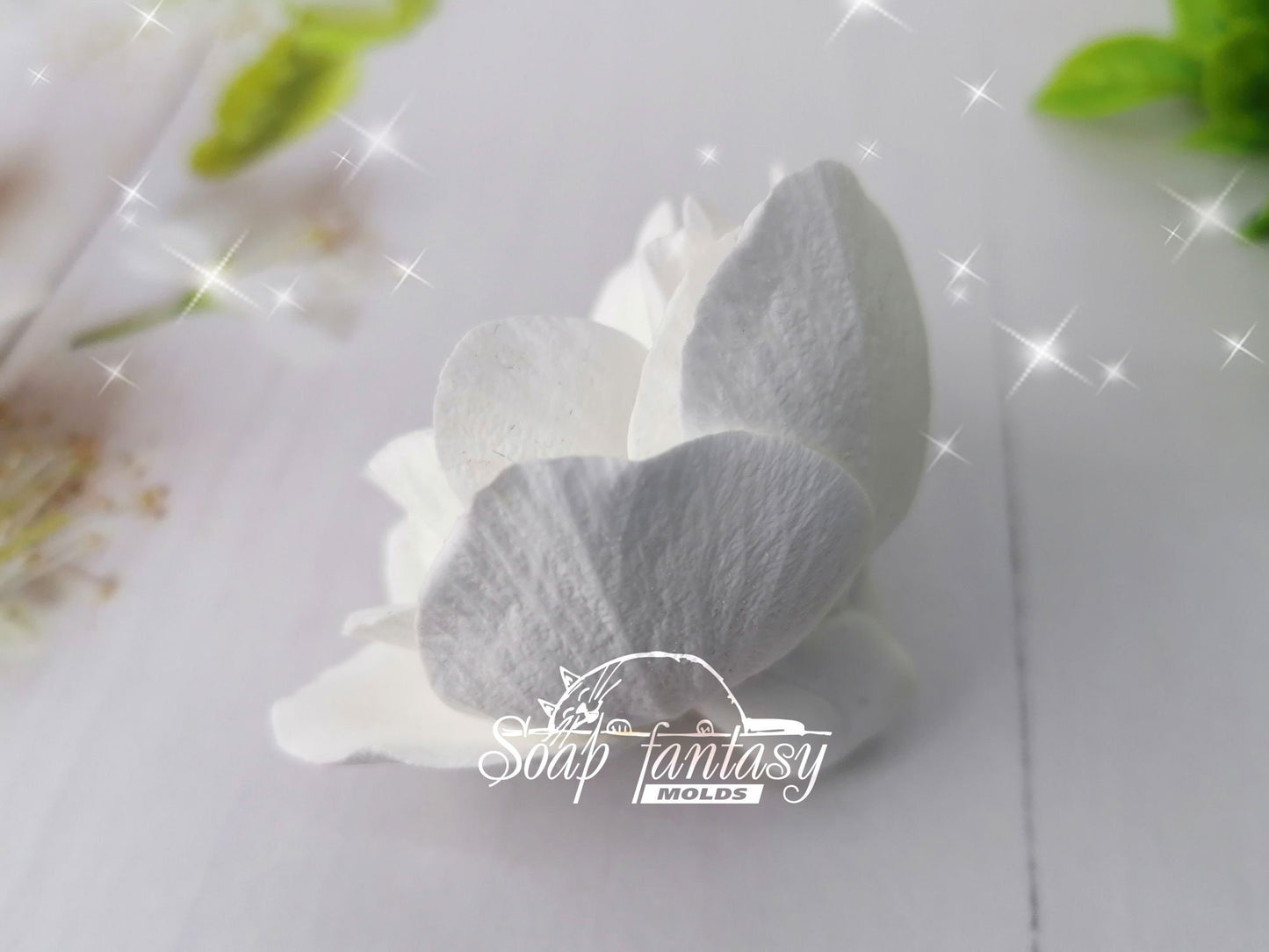 Hellebore flower silicone mold for soap making