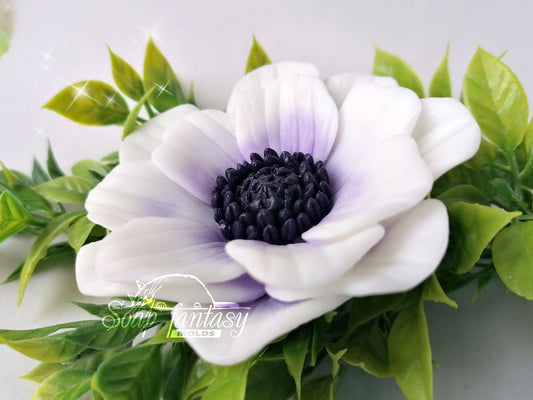Anemone medium silicone mold (mould) for soap making and candle making