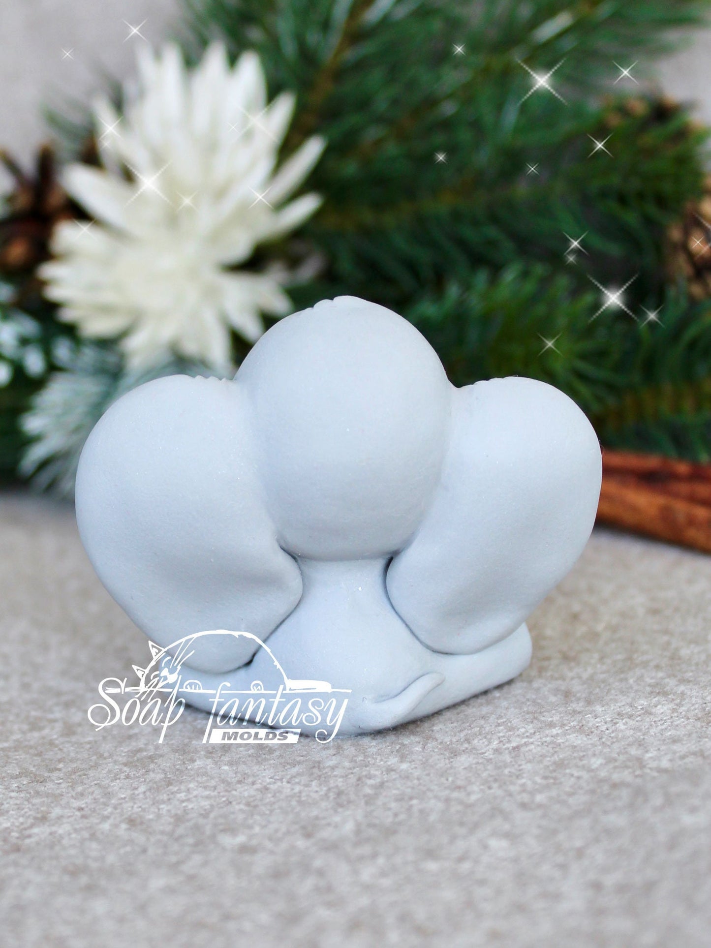 Cute baby elephant silicone mold for soap making