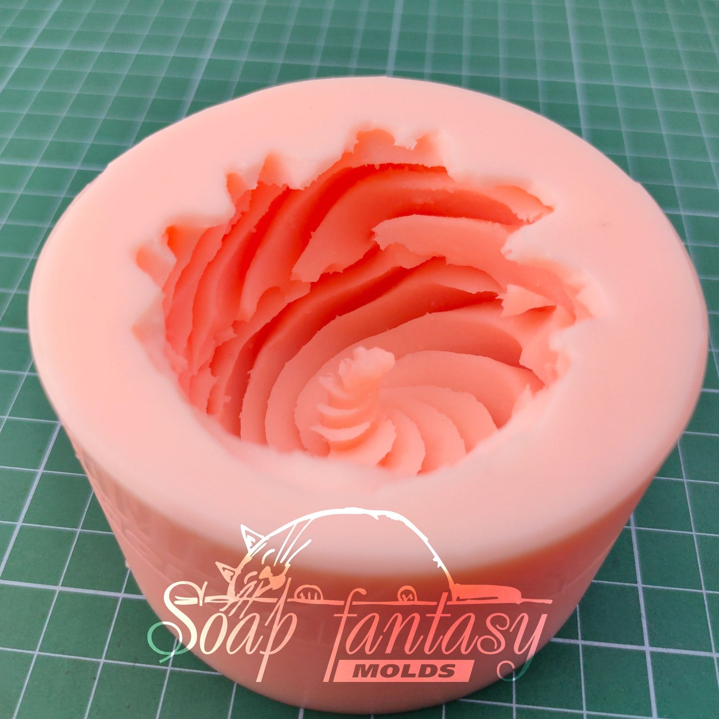 Spiral marshmallow silicone mold for soap making