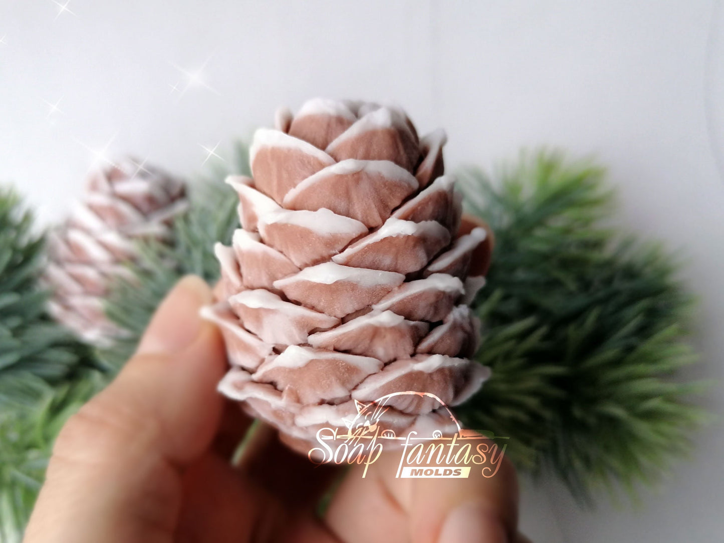 Luxurious сedar cone Silicone Soap Mold - for soap making, Craft & Hobby