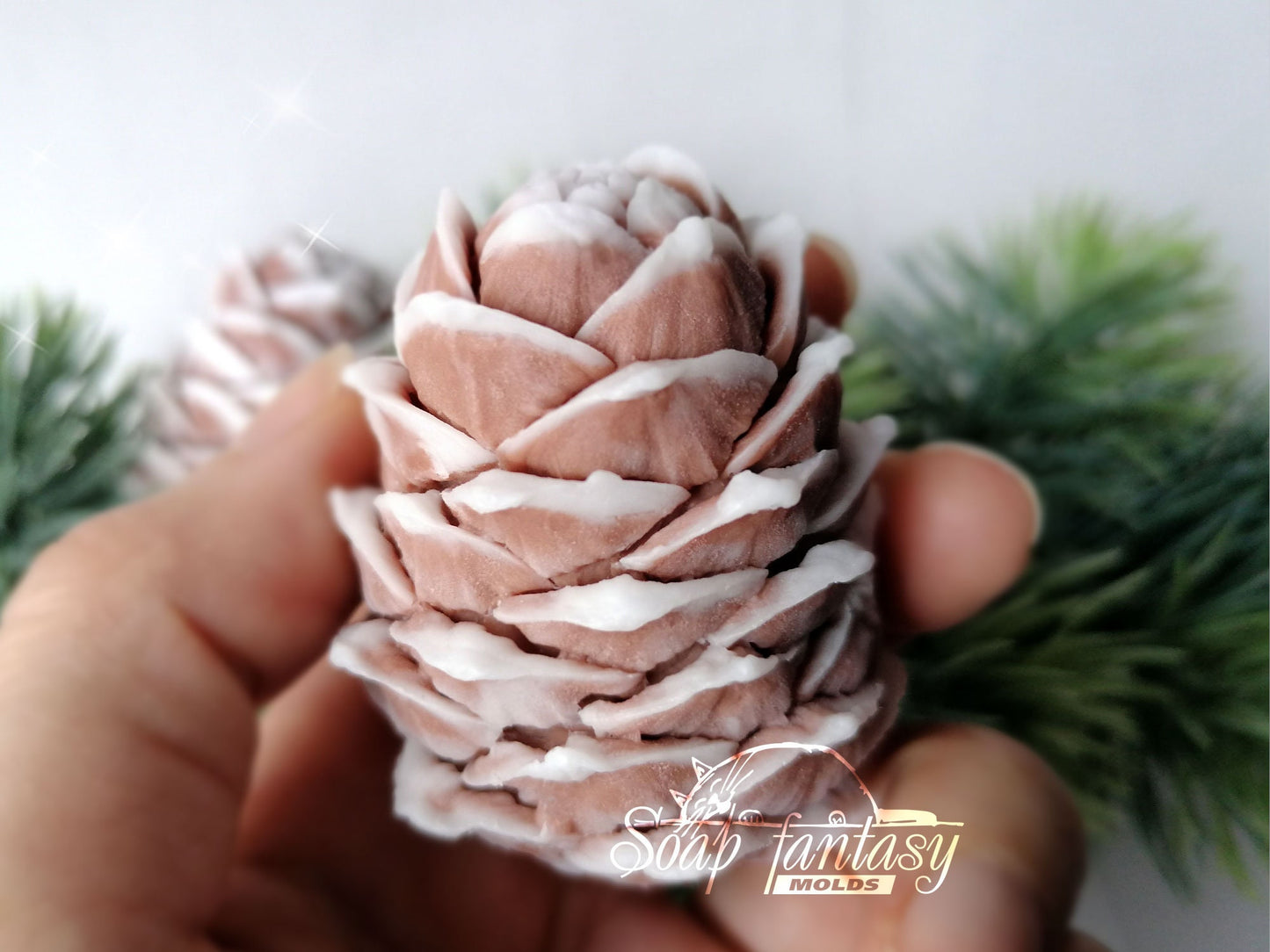 Luxurious сedar cone Silicone Soap Mold - for soap making, Craft & Hobby