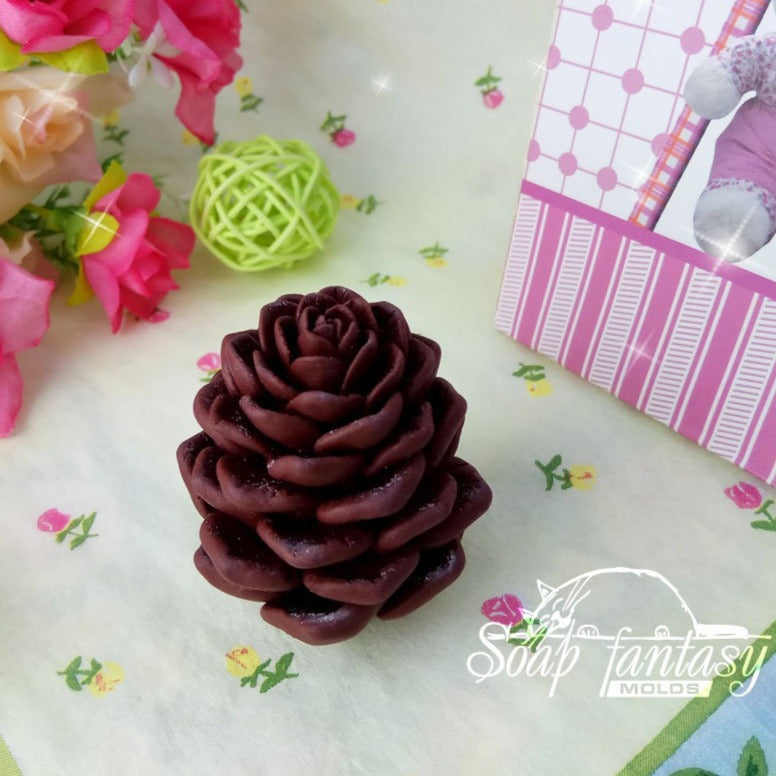 Spruce cone silicone mold for soap making