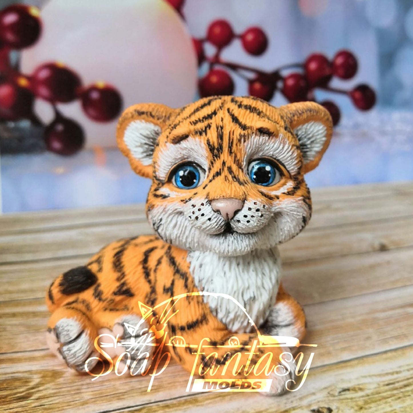 Tiger cub silicone mold for soap making