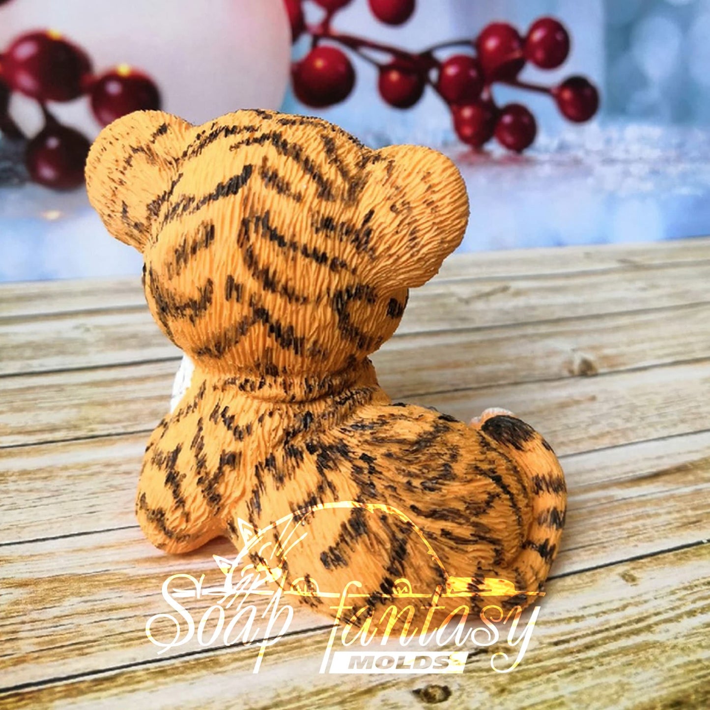 Tiger cub silicone mold for soap making