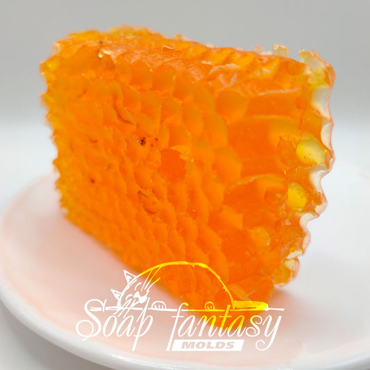 Natural honeycomb (medium size) Silicone Soap Mold - for soap making, Craft & Hobby