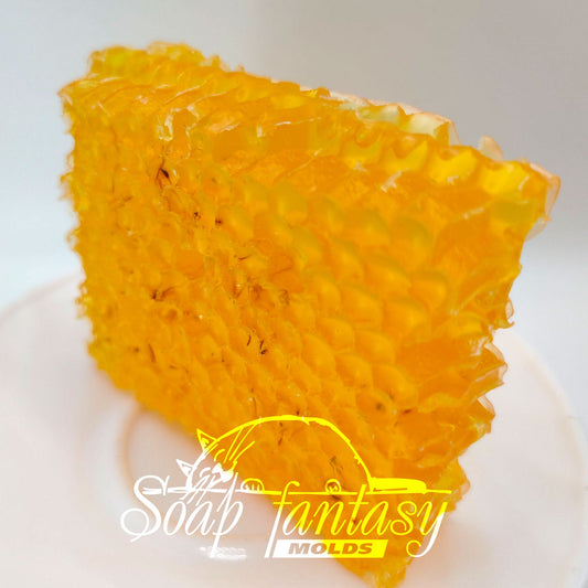 Natural honeycomb (BIG size) Silicone Soap Mold - for soap making, Craft & Hobby