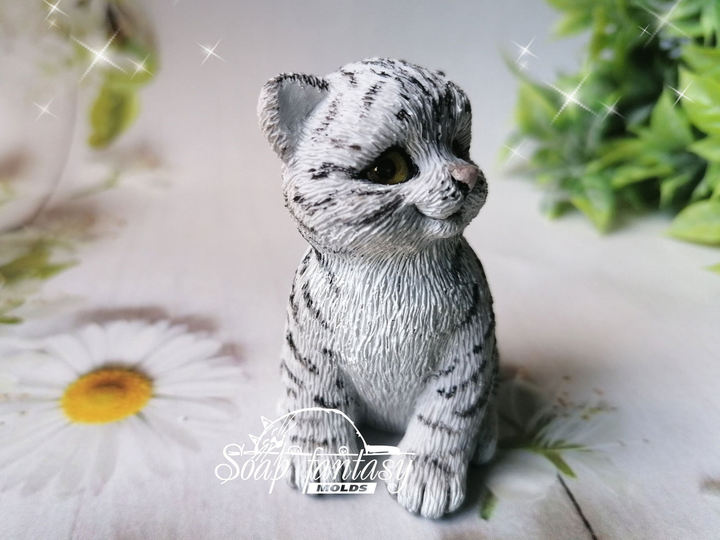Thomas the Cat silicone mold for soap making