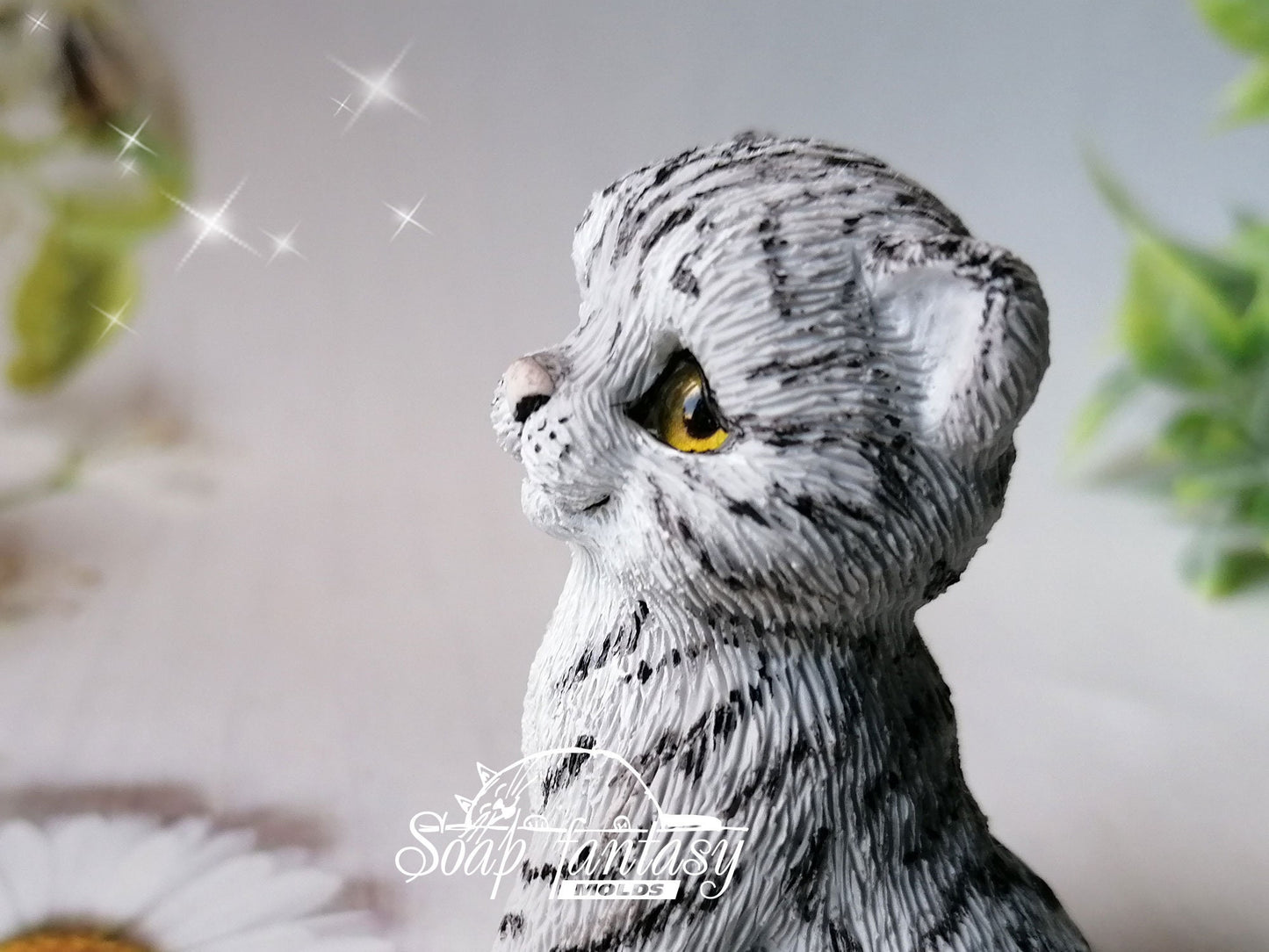 Thomas the Cat silicone mold for soap making