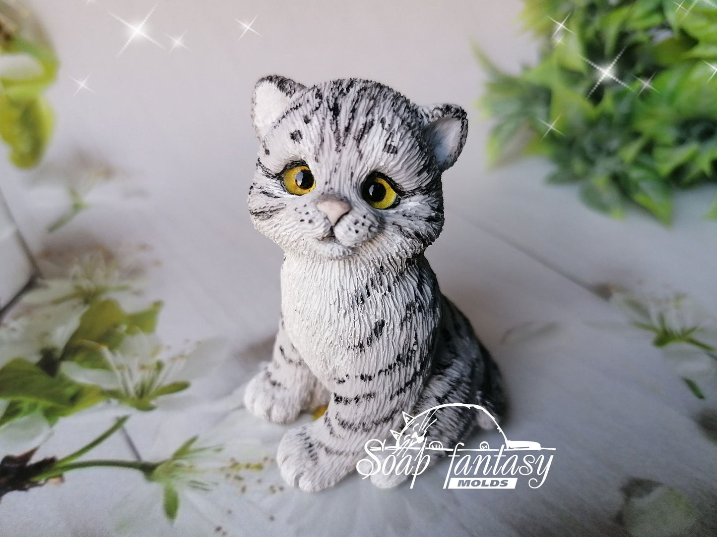 Thomas the Cat silicone mold for soap making