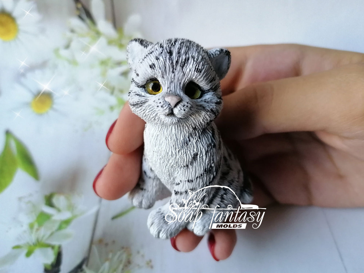 Thomas the Cat silicone mold for soap making