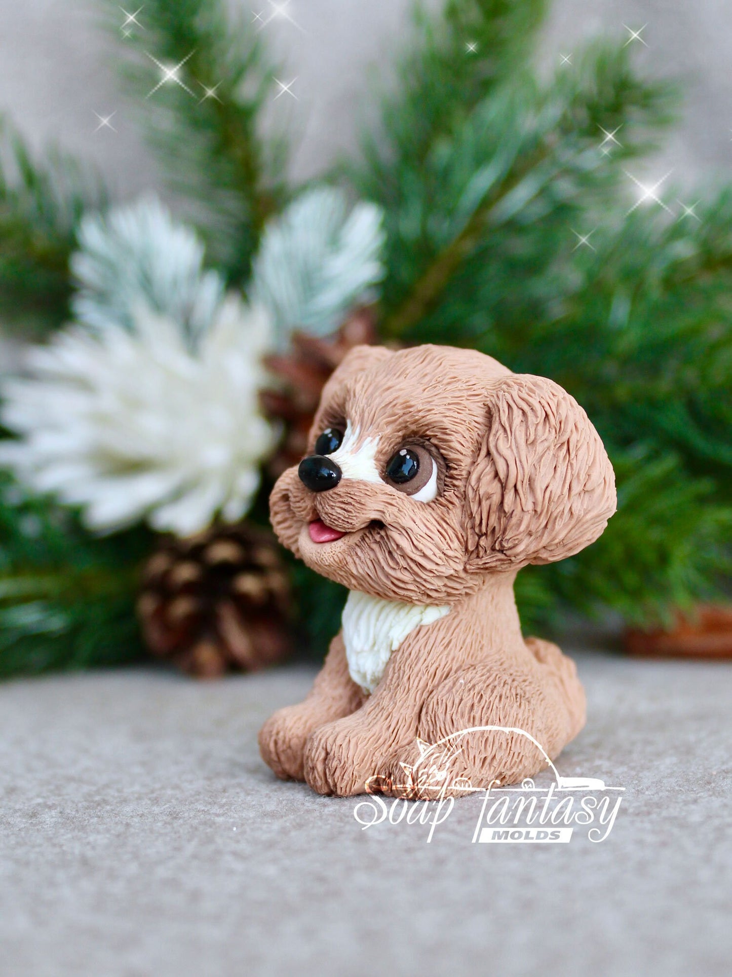 Tim puppy silicone mold for soap making