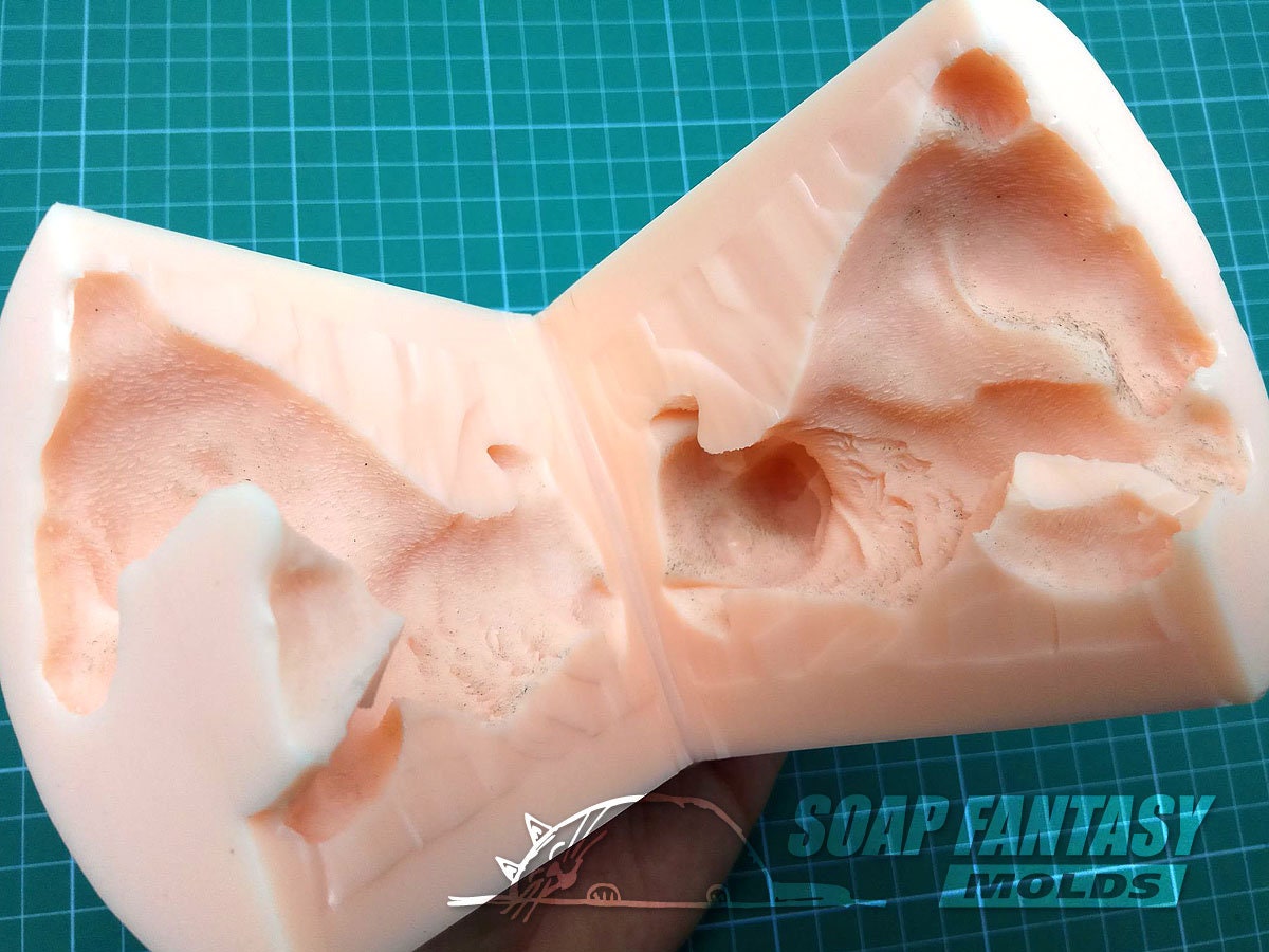 White dog silicone mold for soap making