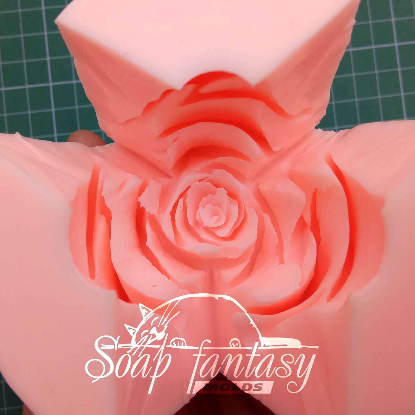 Tiffany Rose (realistic thin petals) silicone mold for soap making (For experienced craftsmen)