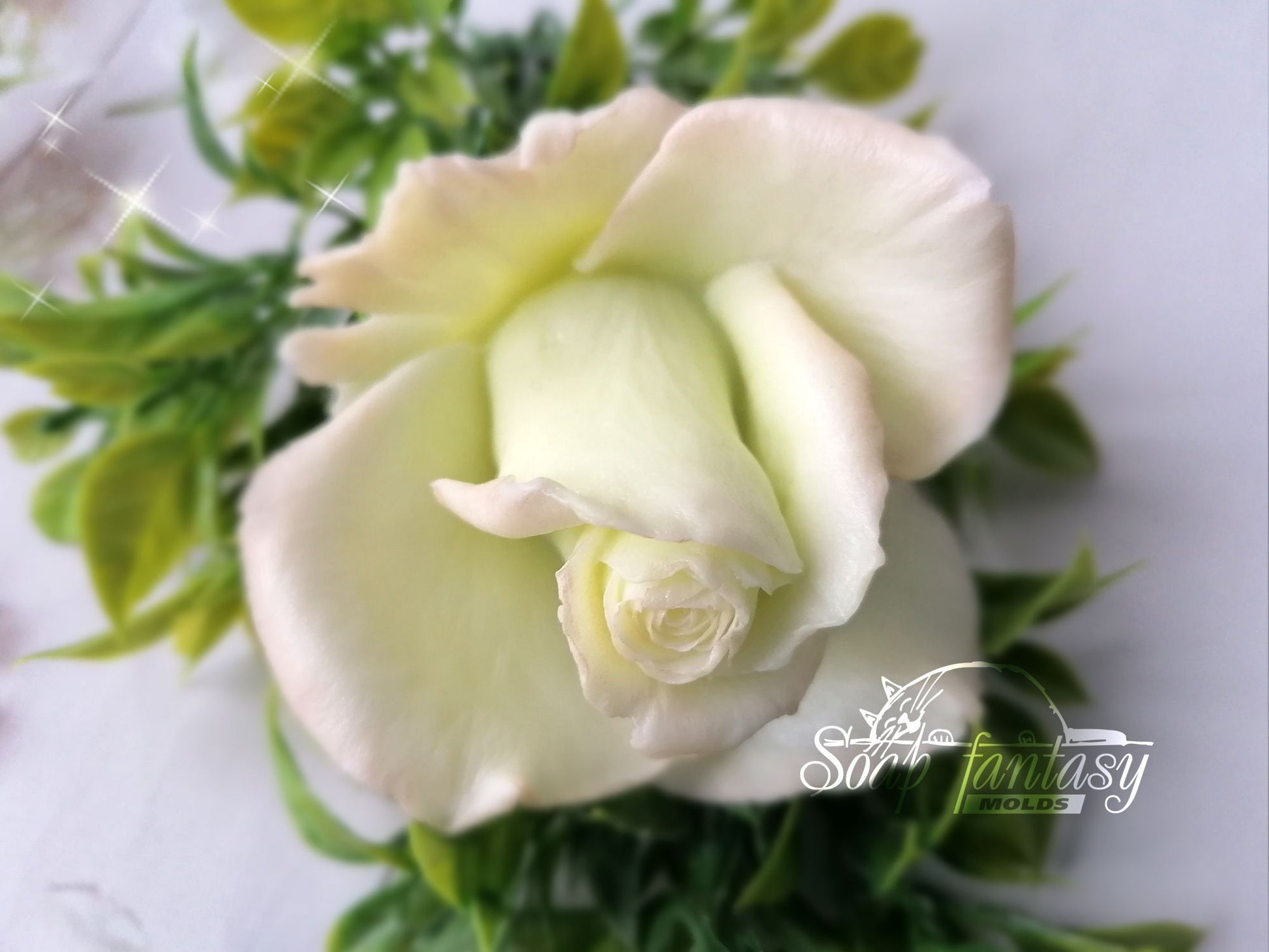 BIG rose "Grace" flower silicone mold (mould) for soap making and candle making