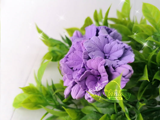 Hydrangea flower Silicone Soap Mold - for soap making, Craft & Hobby