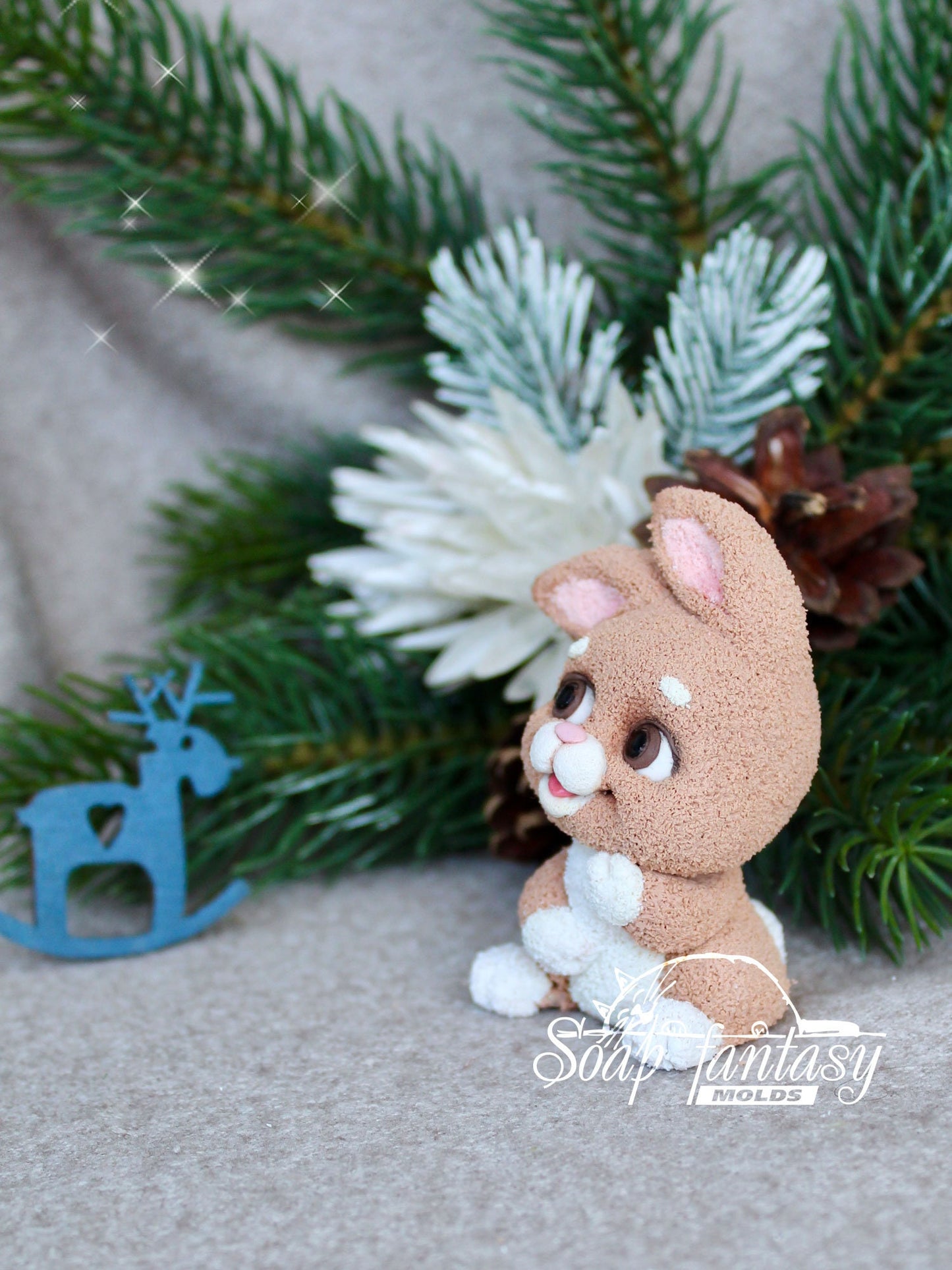 Ding Ding Bunny silicone mold for soap making