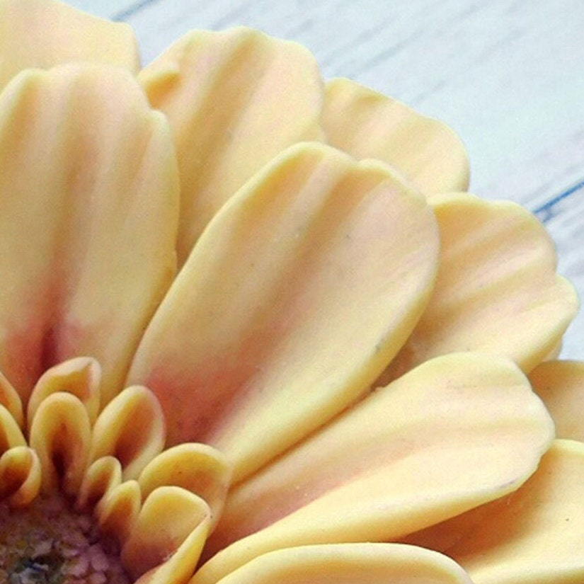 Zinnia flower silicone mold for soap making