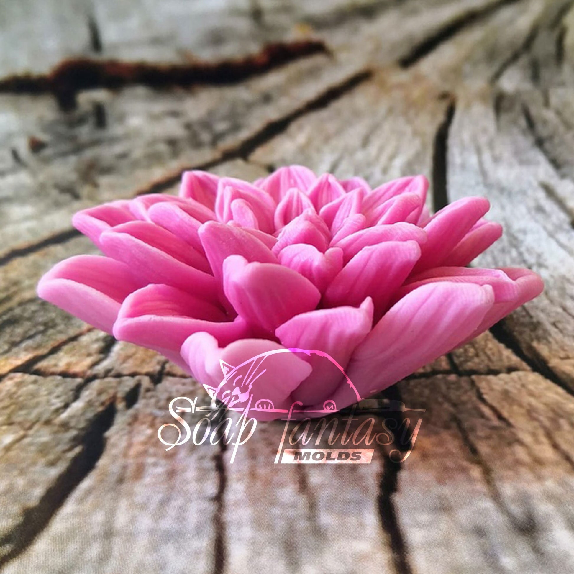 Aster flower silicone mold (mould) for soap making and candle making
