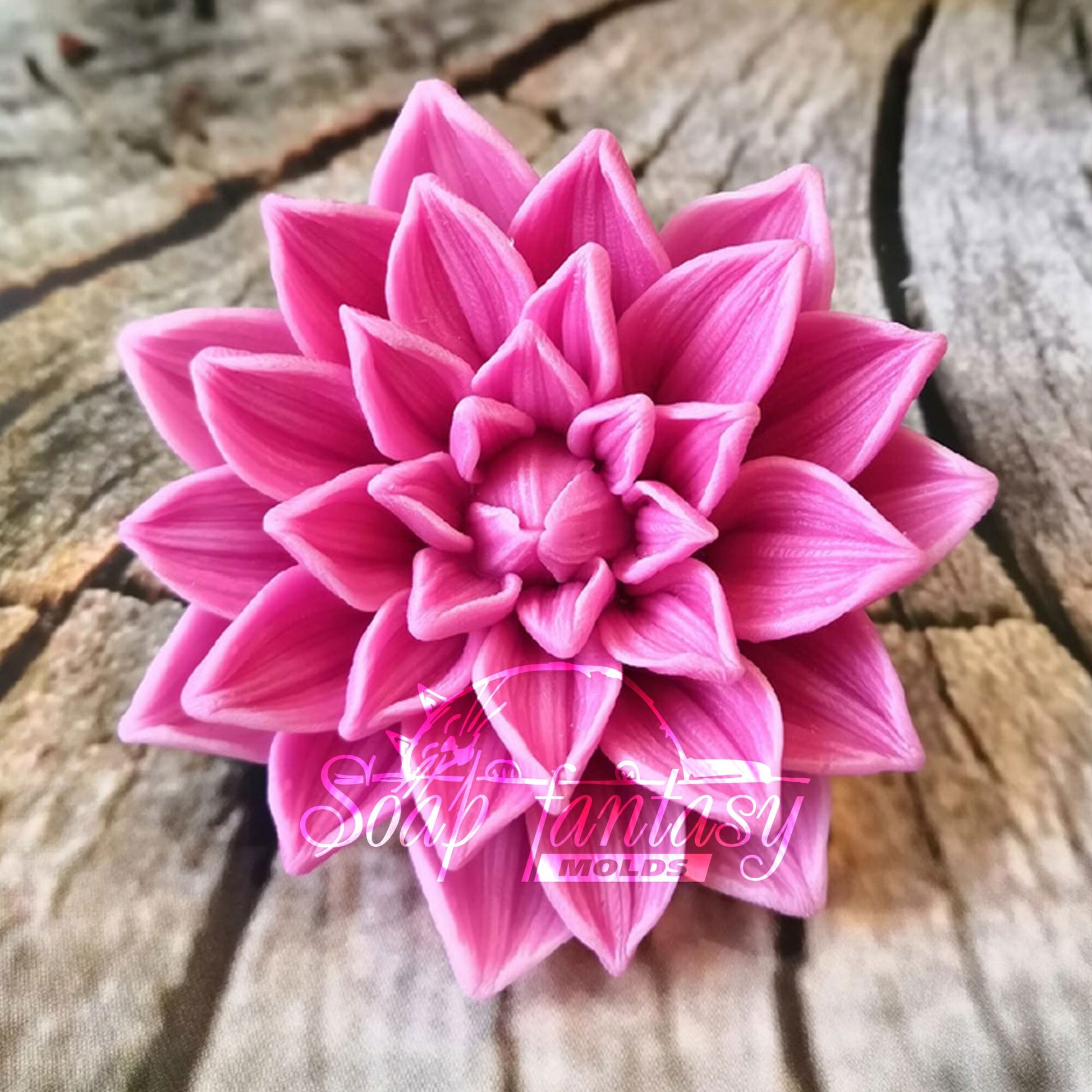 Aster flower silicone mold (mould) for soap making and candle making