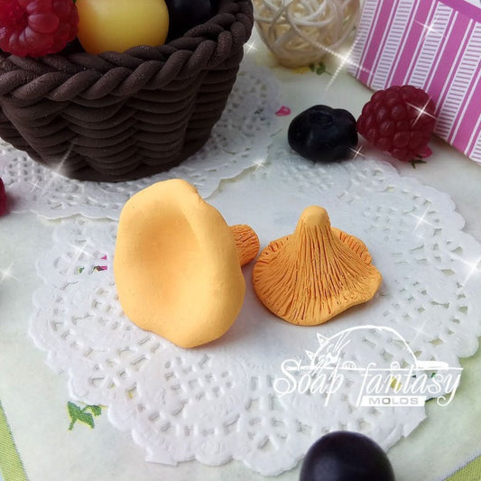 Chanterelle mushrooms Silicone Soap Mold - for soap making, Craft & Hobby