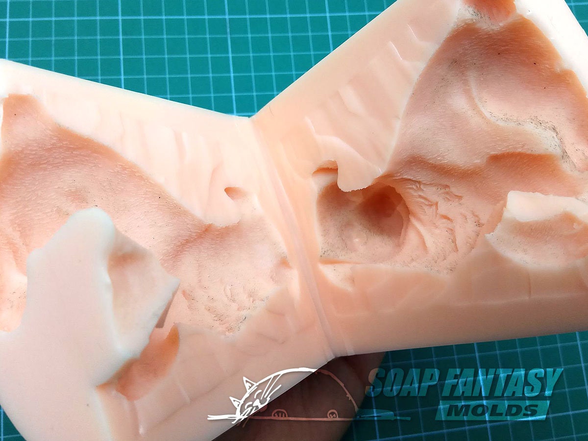 White dog silicone mold for soap making