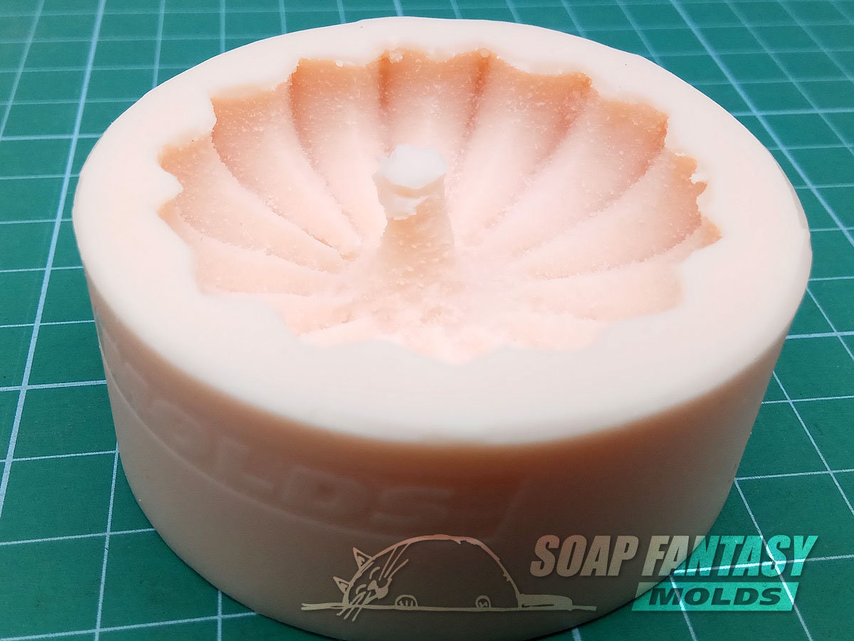 Shortbread round cookies (2pcs.) silicone mold for soap making