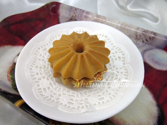 Shortbread round cookies (2pcs.) Silicone Soap Mold - for soap making, Craft & Hobby