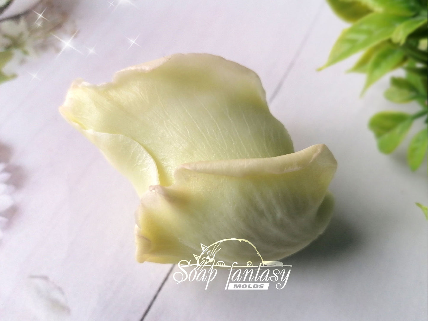 Rose bud "Grace" silicone mold for soap making