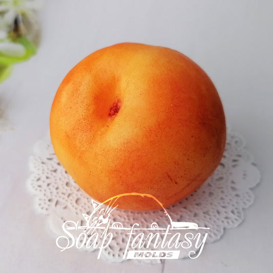 Peach Silicone Soap Mold - for soap making, Craft & Hobby