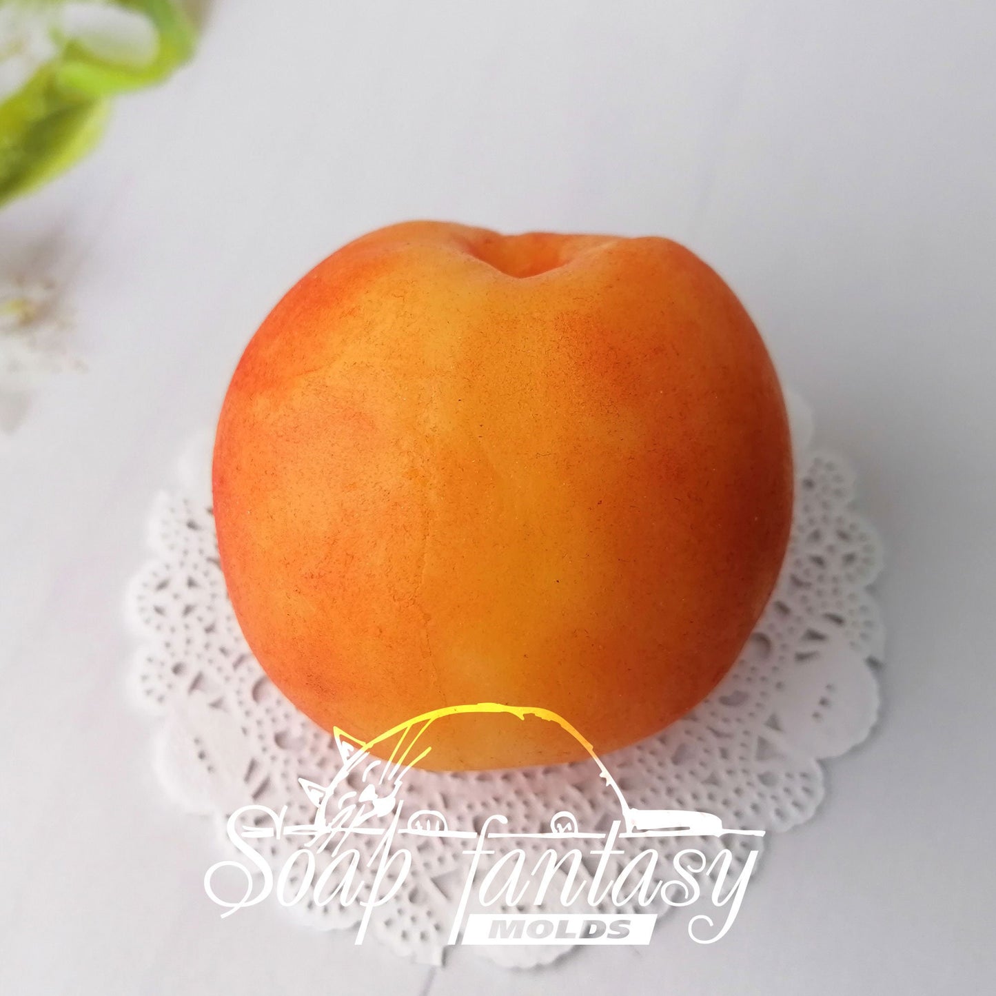 Peach silicone mold for soap making