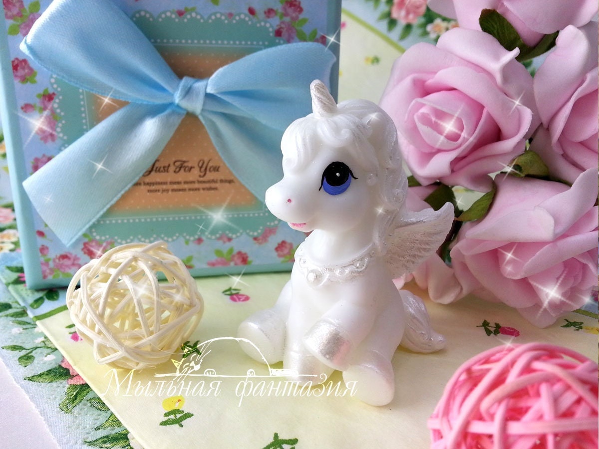 Little unicorn silicone mold for soap making Soap Fantasy Molds