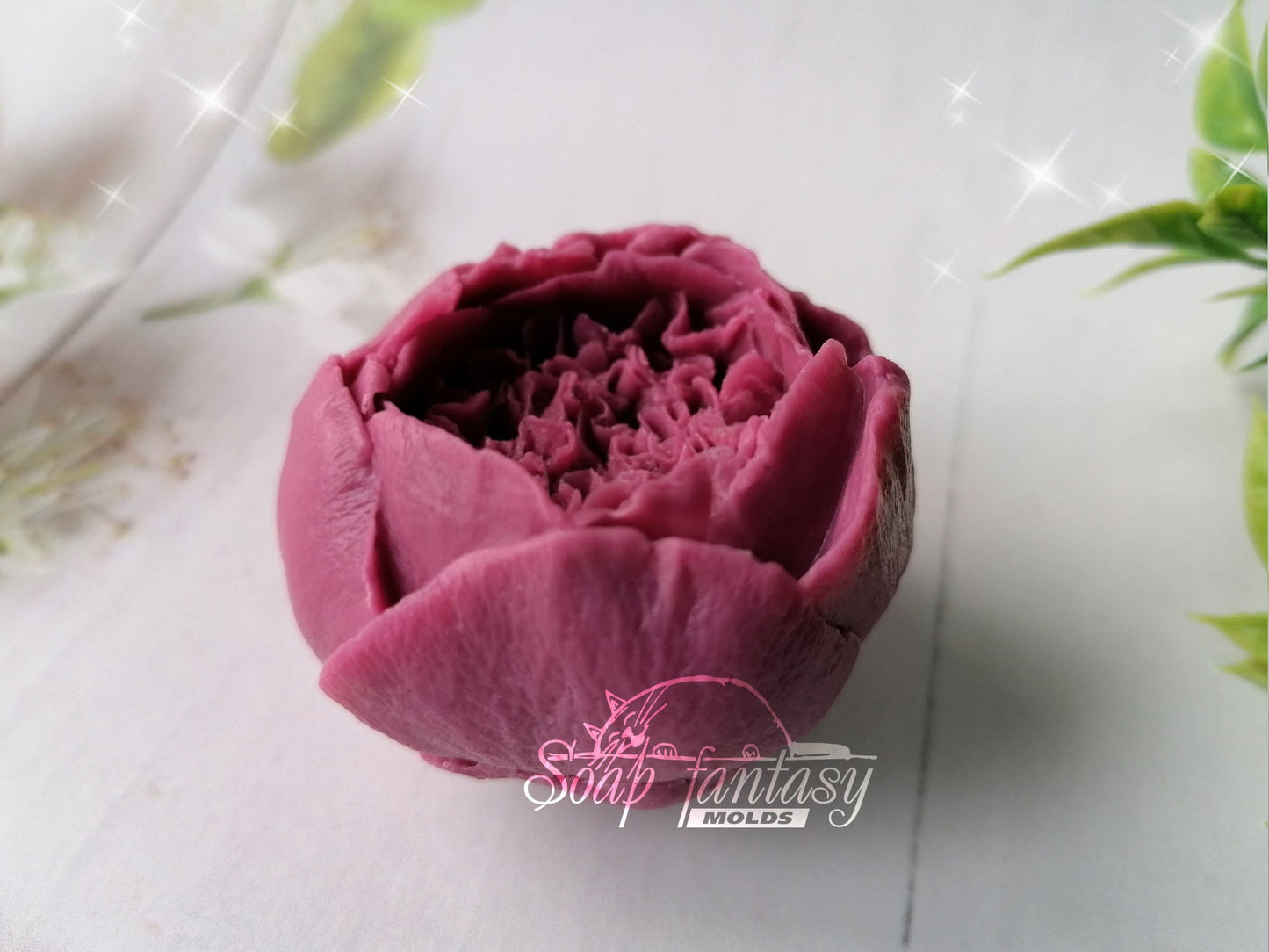 Peony bud "King" silicone mold for soap making