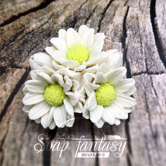 Daisy triplet Silicone Soap Mold - for soap making, Craft & Hobby