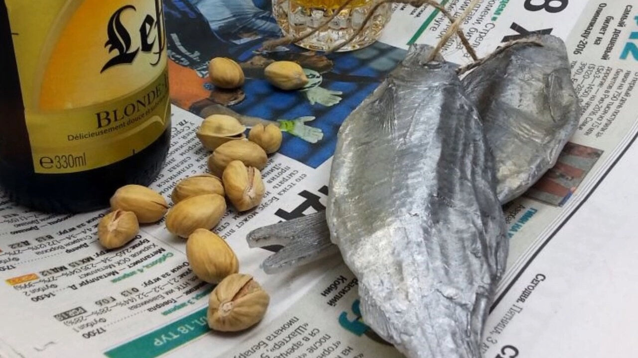 Vobla dried fish for beer silicone mold for soap making
