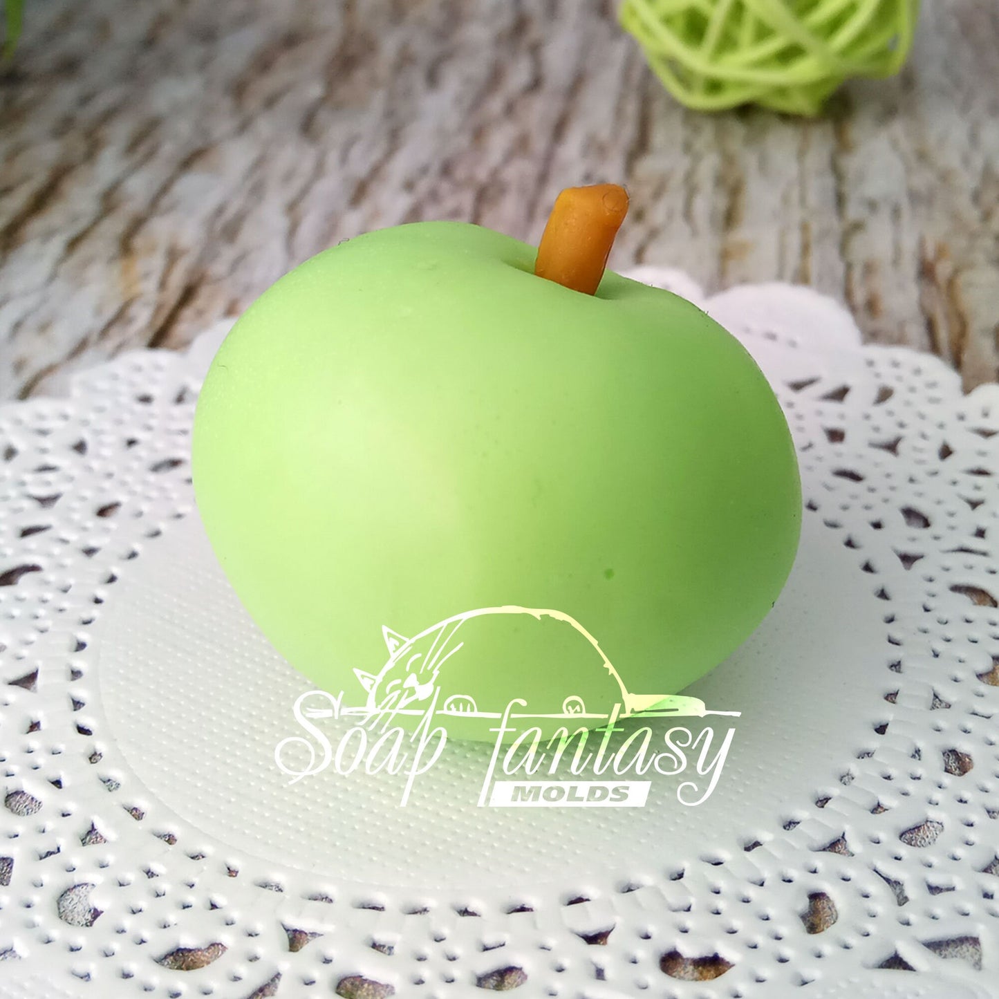 Little apple silicone mold for soap making