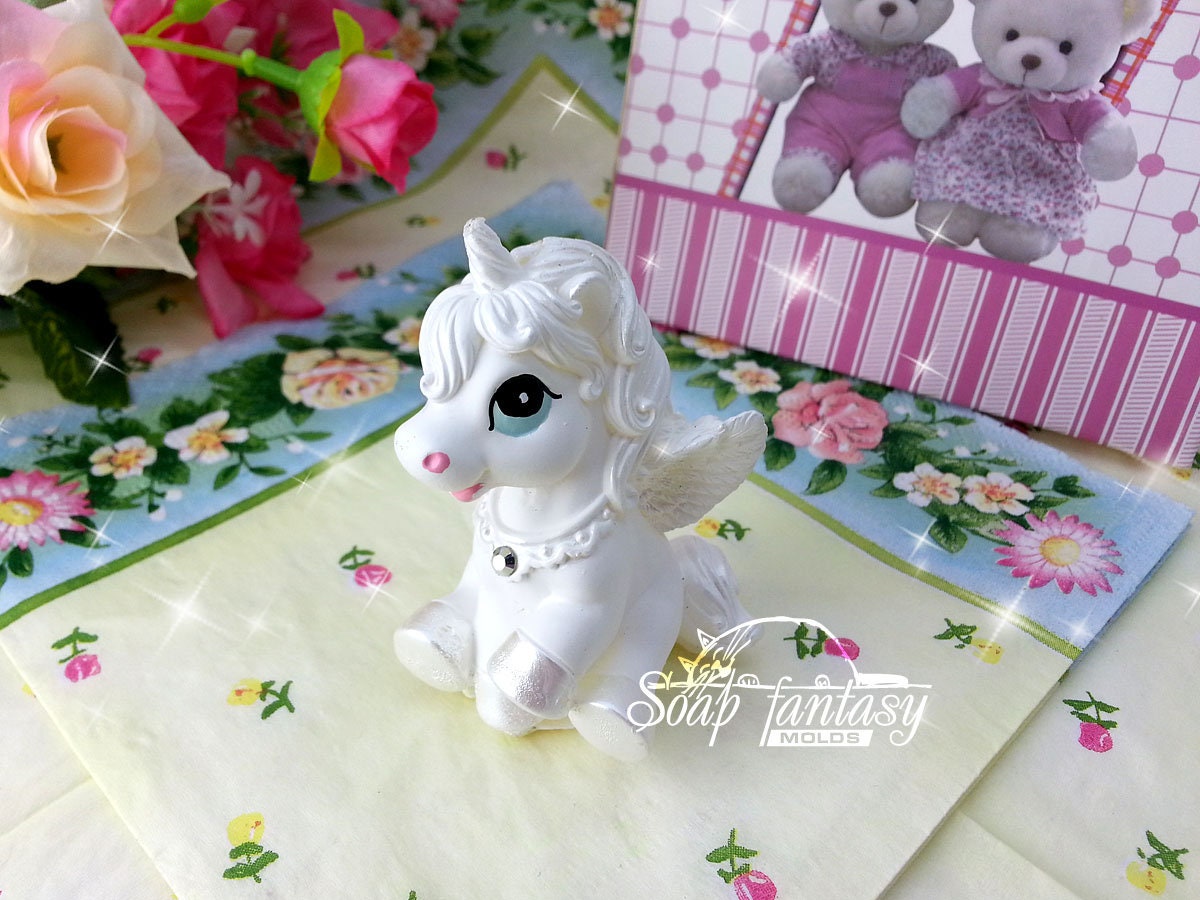 Little unicorn silicone mold for soap making