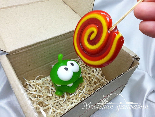 Om nom silicone mold (mould) for soap making and candle making
