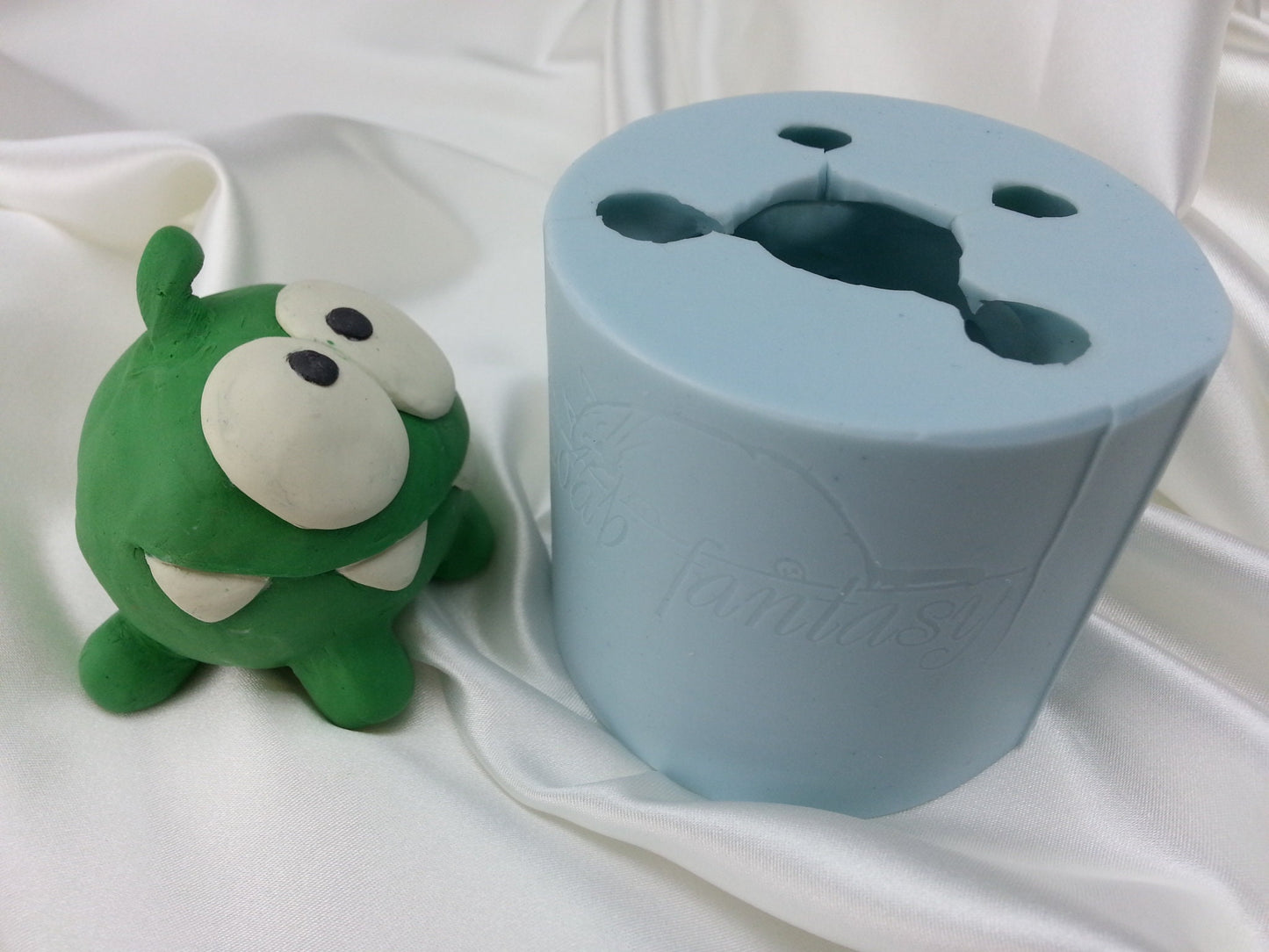 Om nom silicone mold (mould) for soap making and candle making
