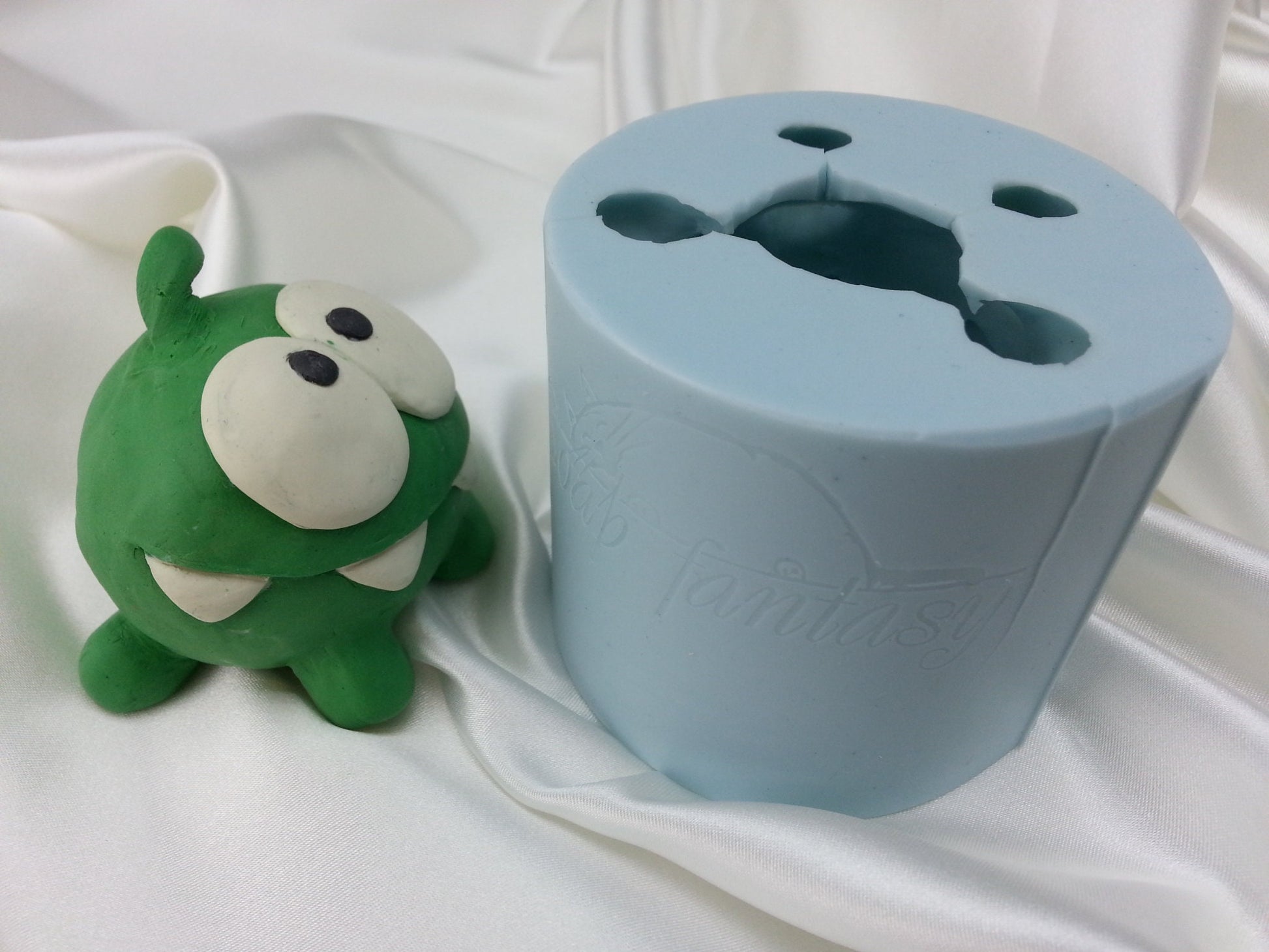 Om nom silicone mold (mould) for soap making and candle making